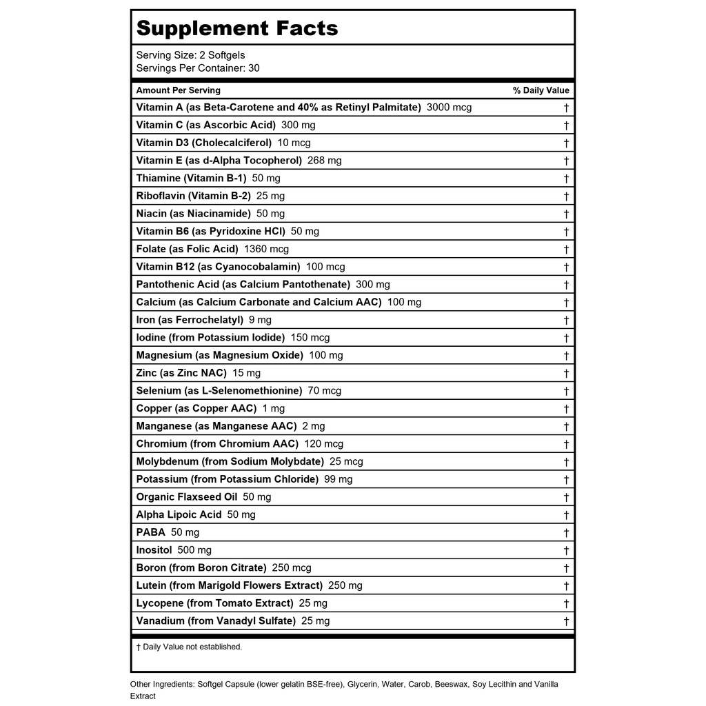 Now Foods Liquid Multi Gels 60 Softgels - 3816