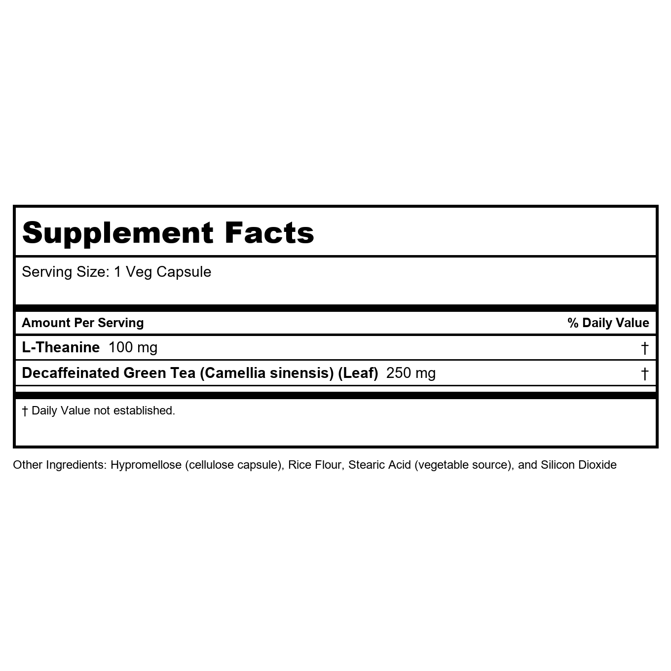 Now Foods L-Theanine 100 mg 90 Vcaps - 0145