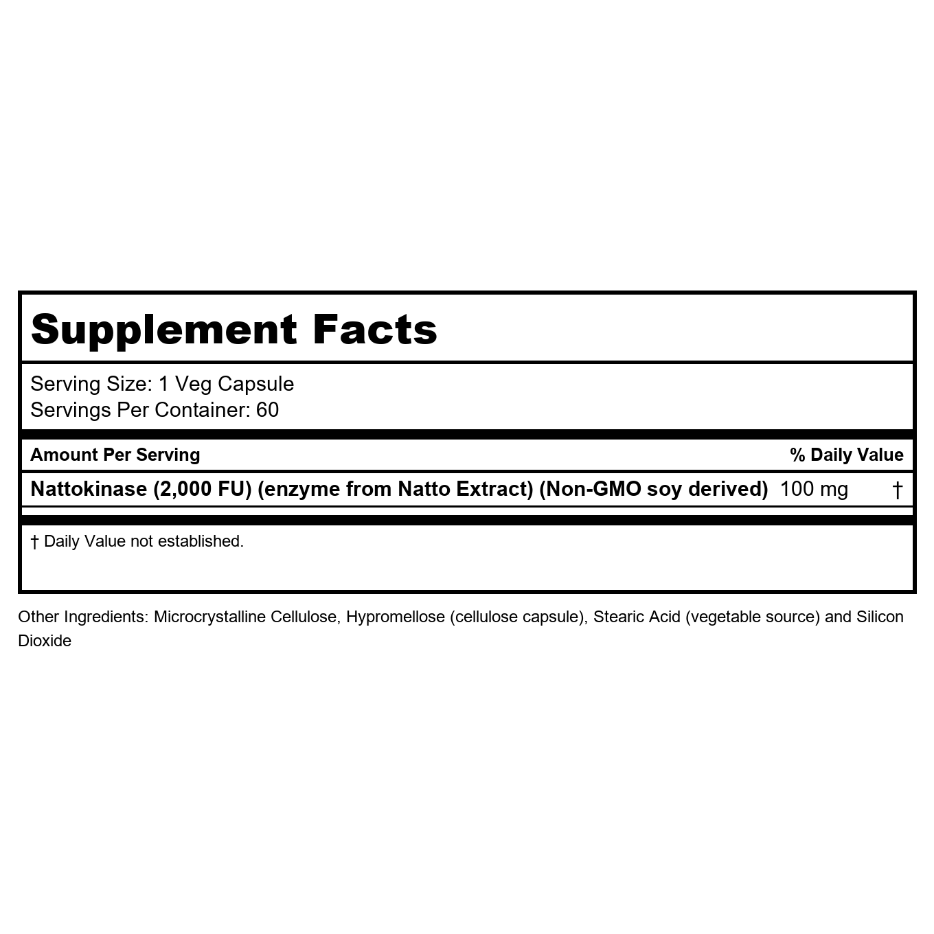 Now Foods Nattokinase 100 mg 60 Vcaps - 3140
