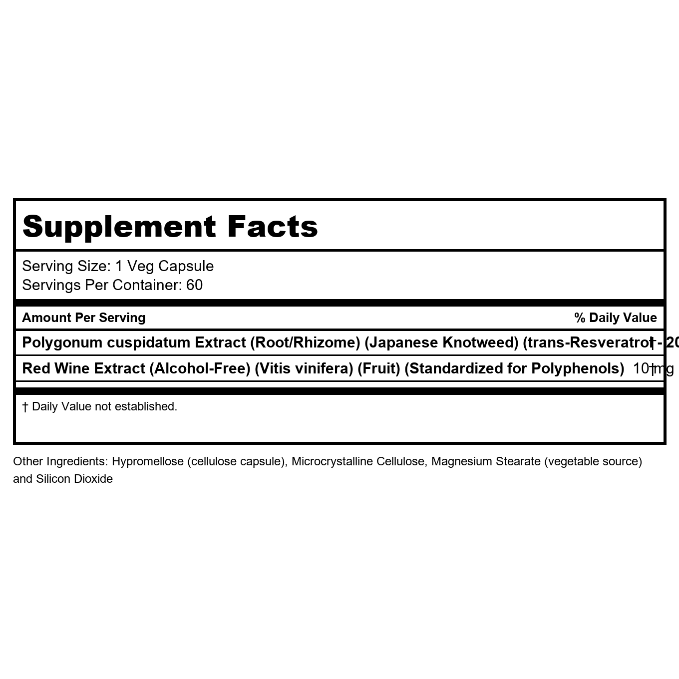 Now Foods Natural Resveratrol 200 mg 60 Vcaps - 3353