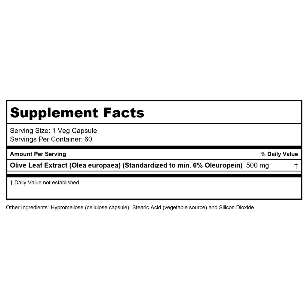 Now Foods Olive Leaf Extract 500 mg 60 Vcaps - 4723