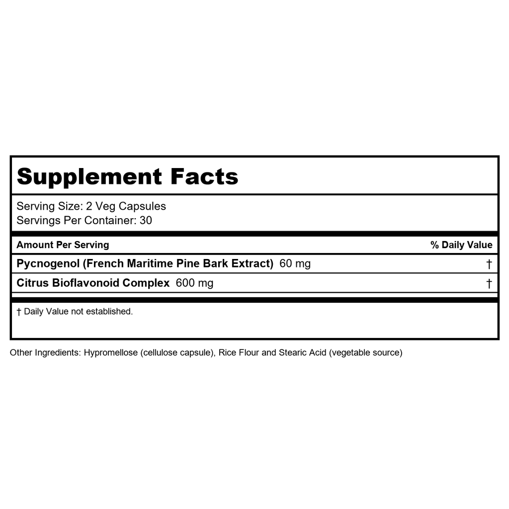 Now Foods Pycnogenol 30mg 60 Vcaps - 3264