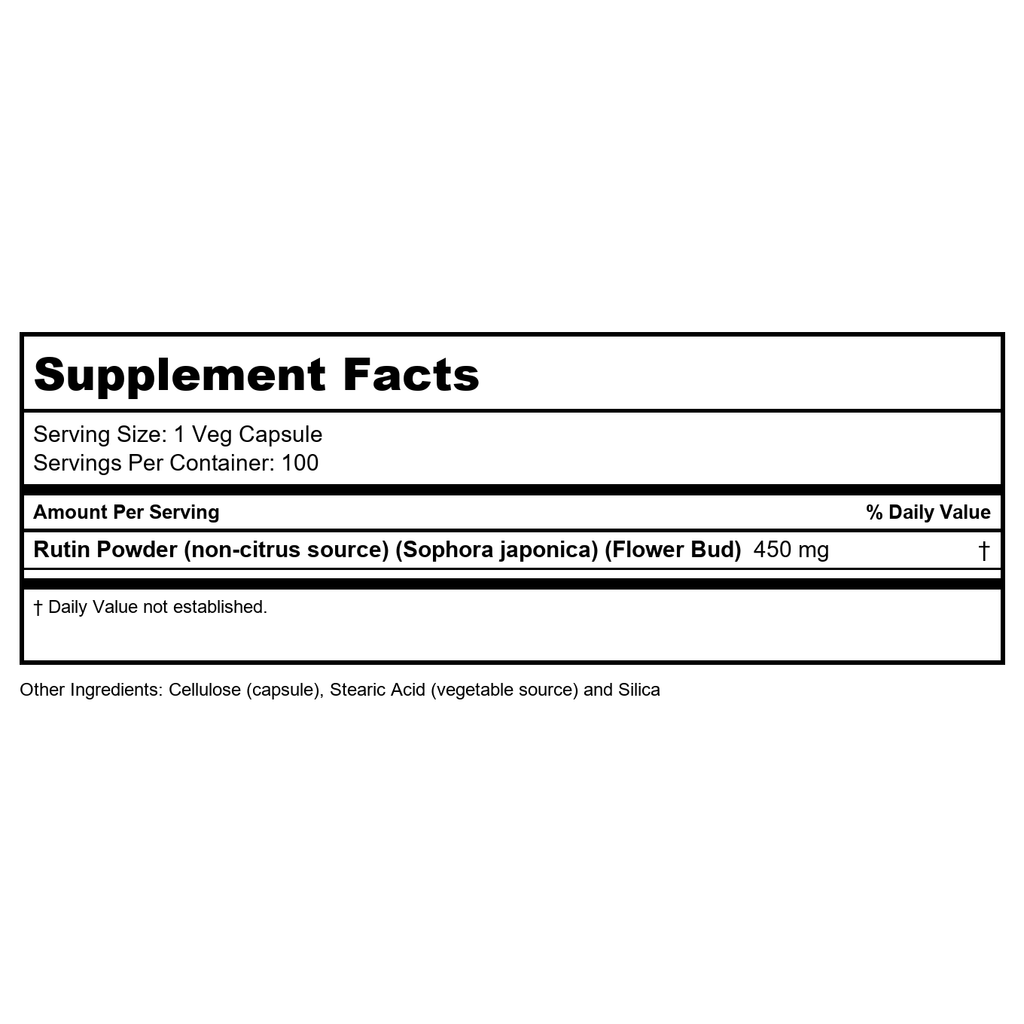 Now Foods Rutin 450 mg 100 Vcaps - 0735