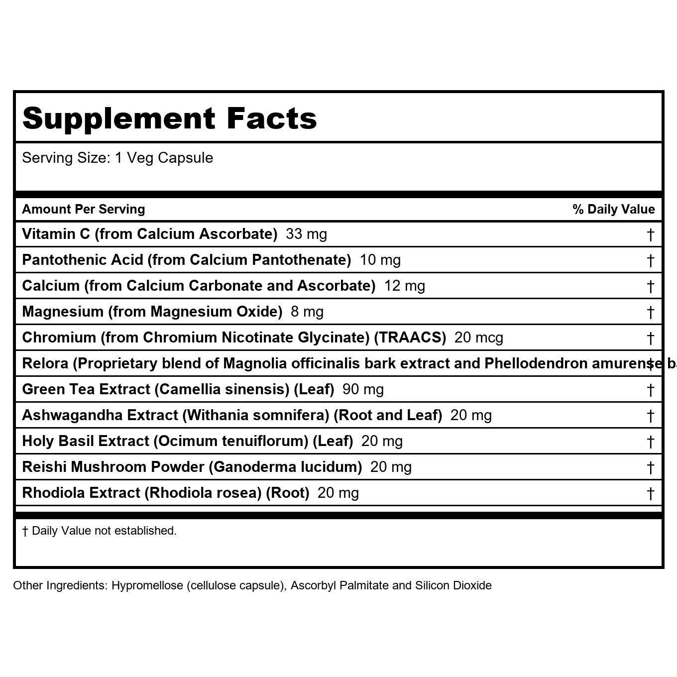 Now Foods Adrenal Stress Support 90 Vcaps - 3344 - Formally Super Cortisol Support with Relora