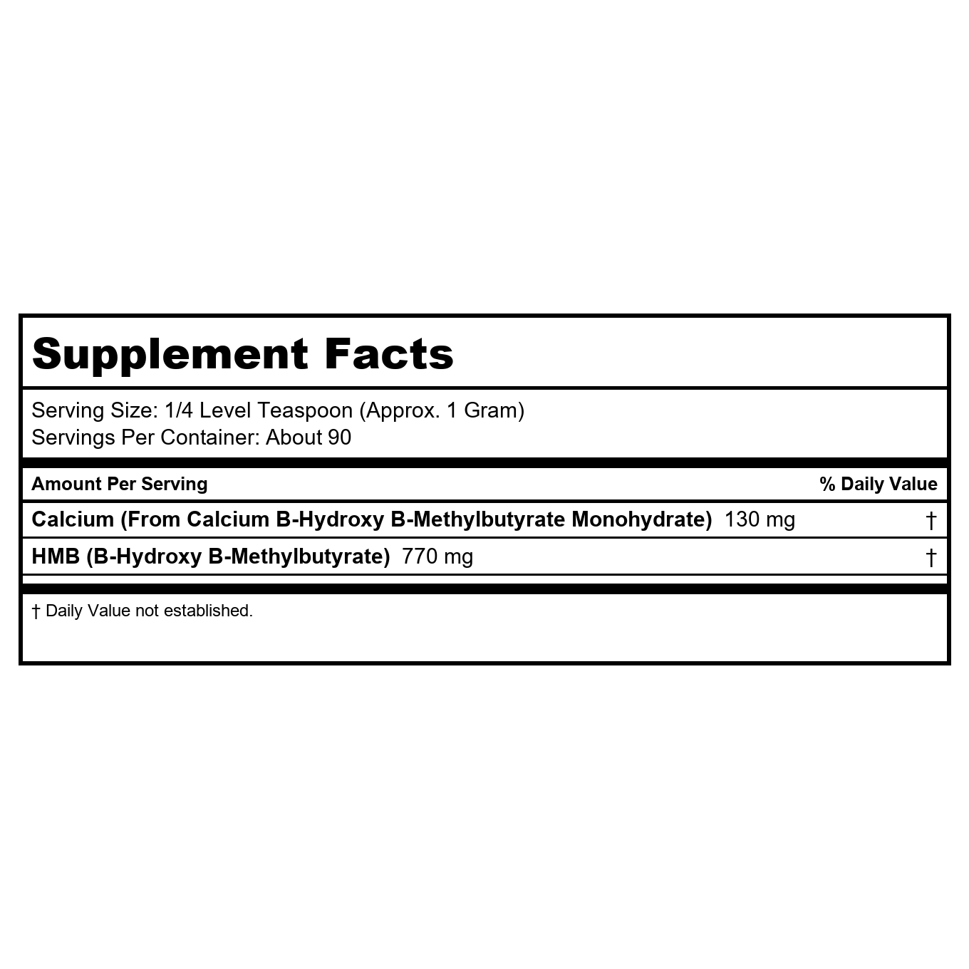 Now Sports HMB Powder 3.2 Oz - 2057