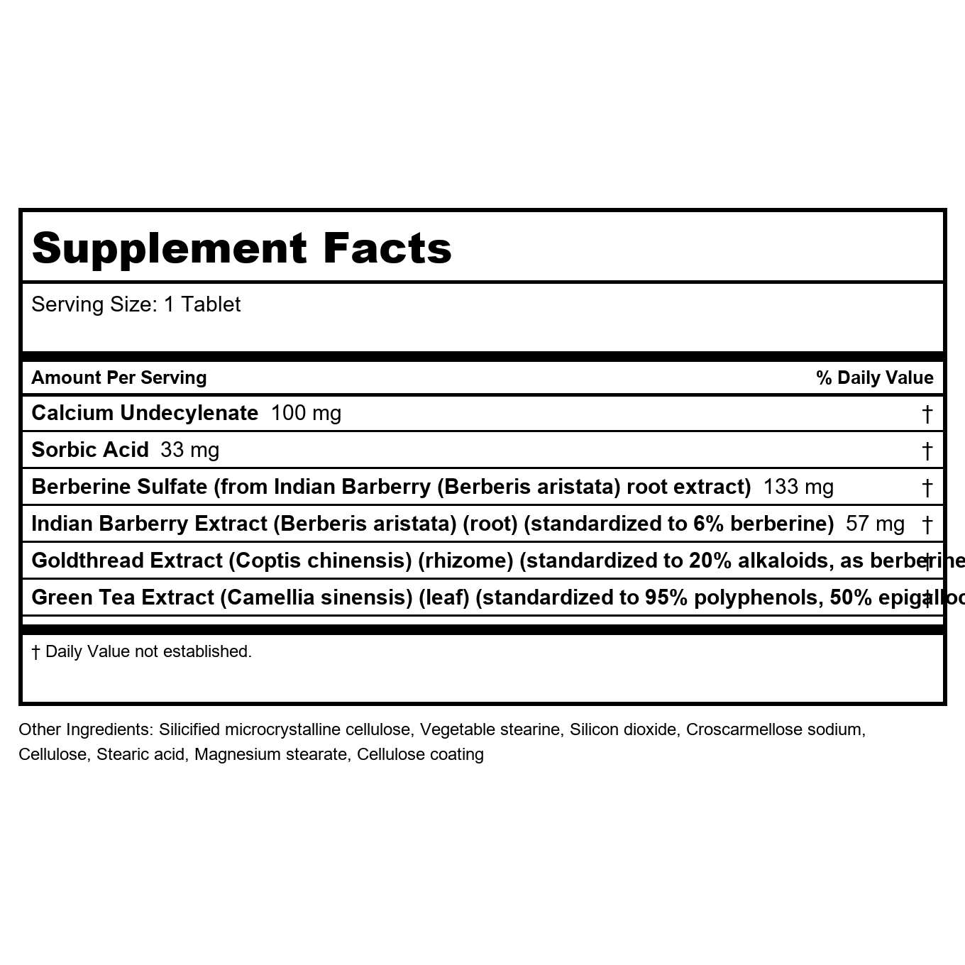 Klaire Labs Undecylenic 120 Tablets