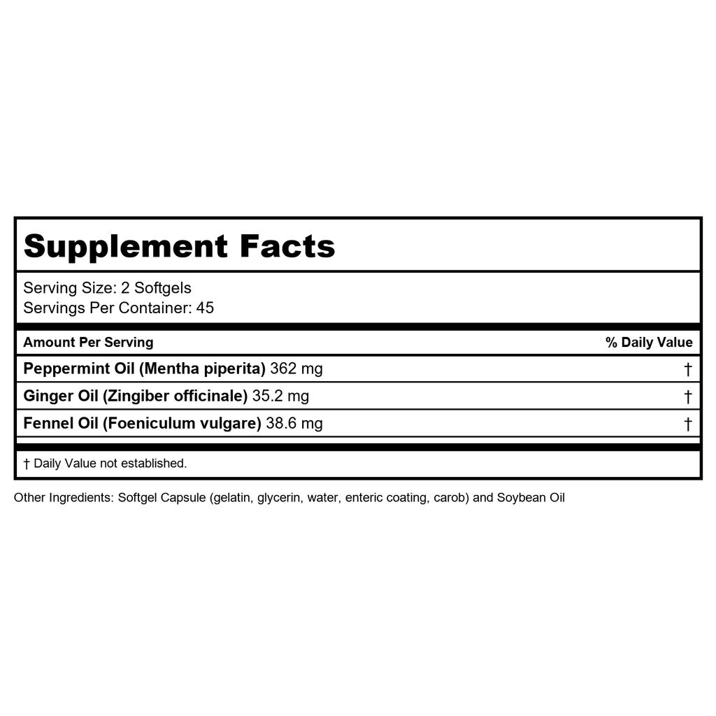 Now Foods Peppermint Gels 90 Softgels - 4727