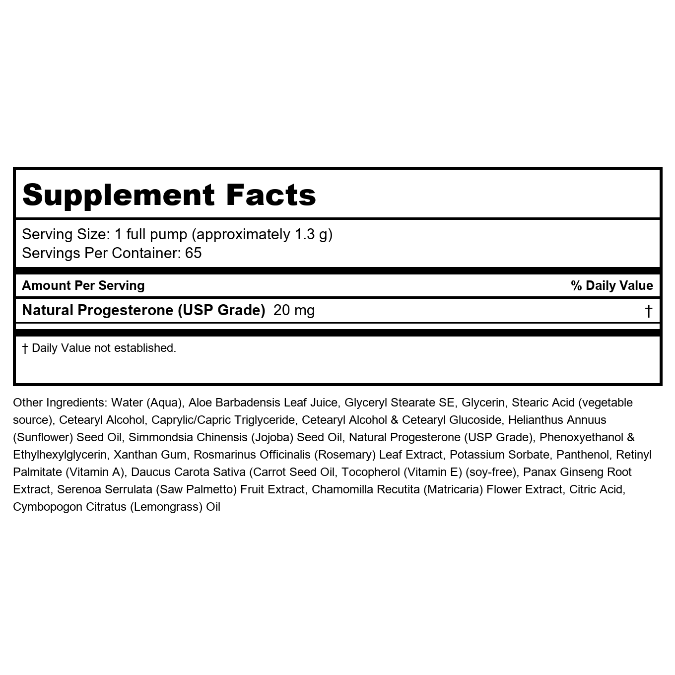 Now Solutions Natural Progesterone Balancing Skin Cream Unscented 3oz - 3338
