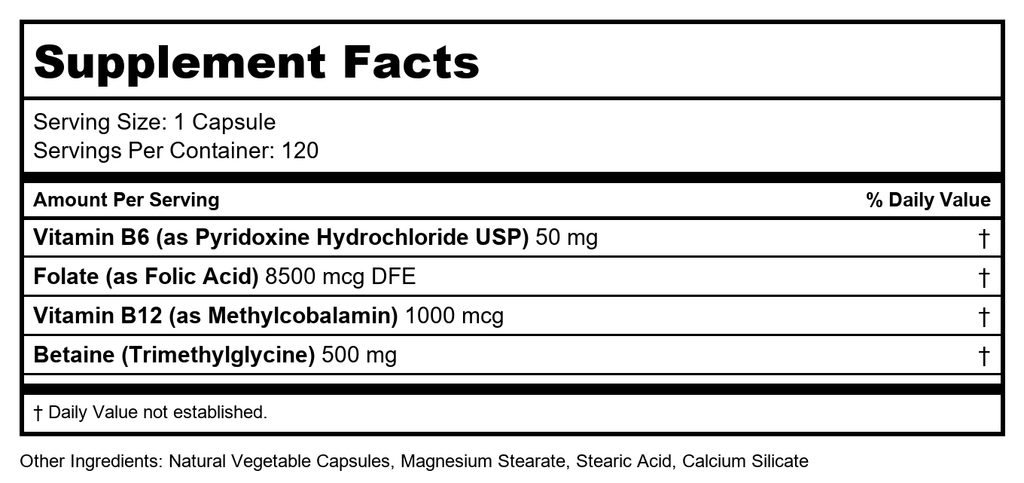 Ortho Molecular Cardio B 120 Capsules