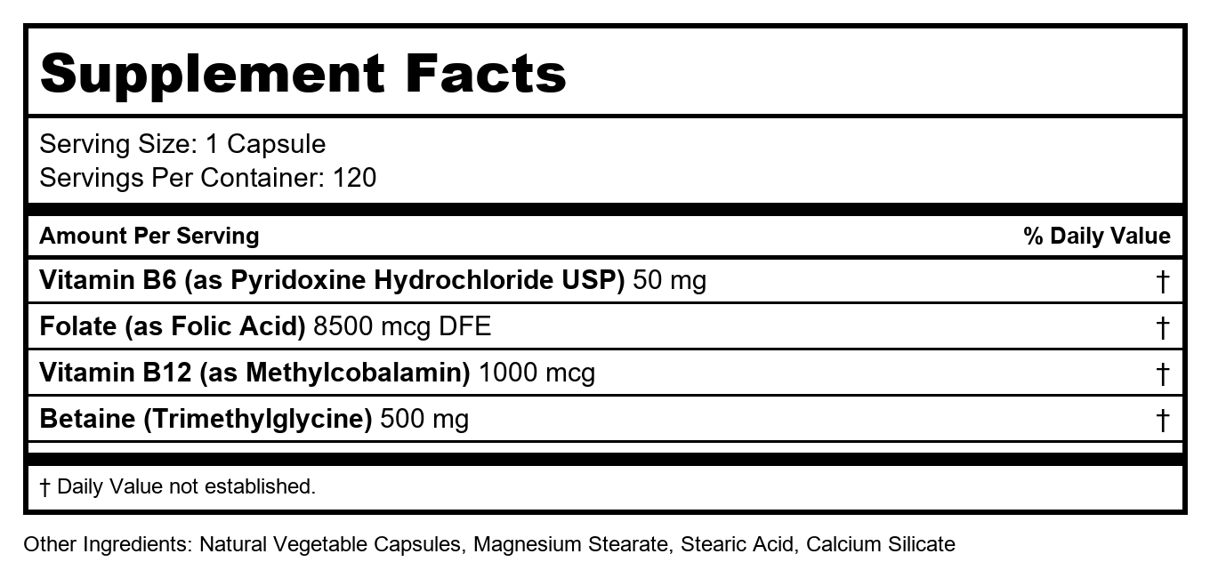 Ortho Molecular Cardio B 120 Capsules