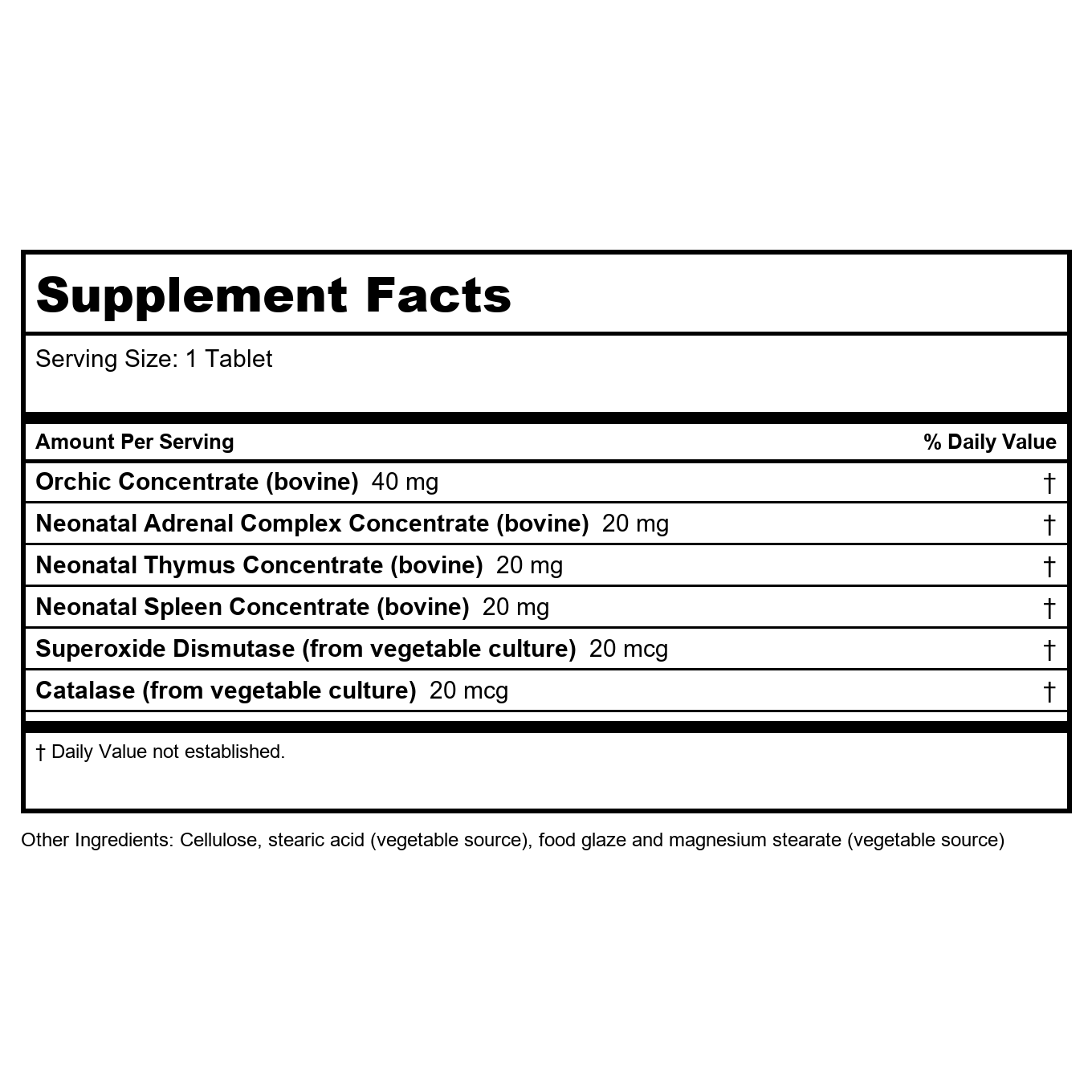 Biotics Research Cytozyme-M 60 Tablets