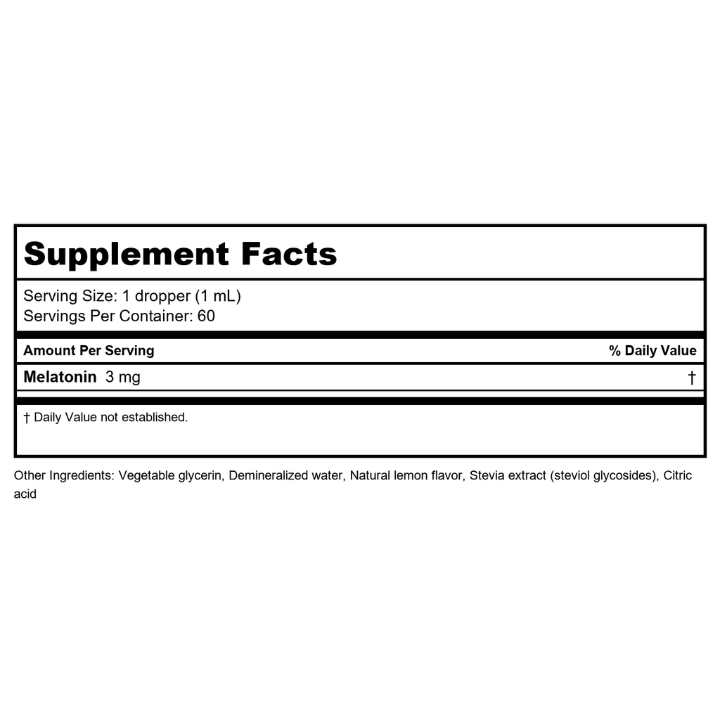 NuMedica Melatonin Lemon Flavor 2oz