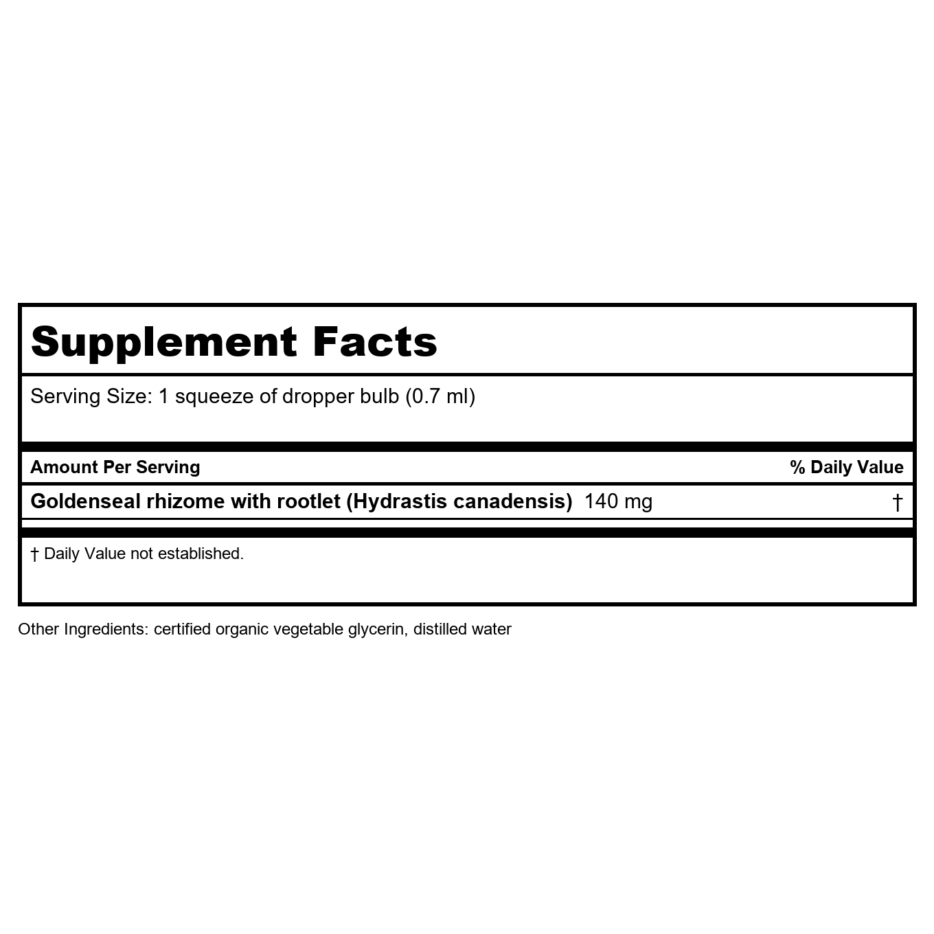 Herb Pharm Goldenseal Extract Alcohol Free 1oz