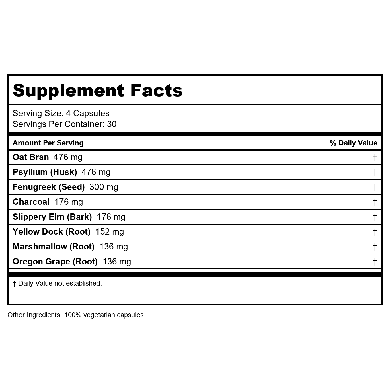 Wise Woman Herbals Fiber Flow Capsules 120 Count -