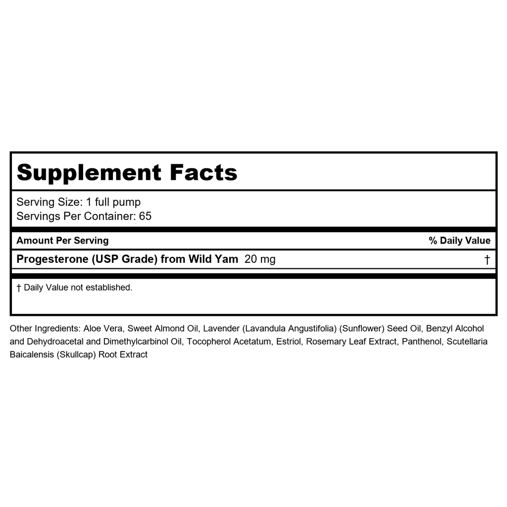 Now Solutions Natural Progesterone Balancing Skin Cream with Lavender 3oz - 3346 - 2 Pack