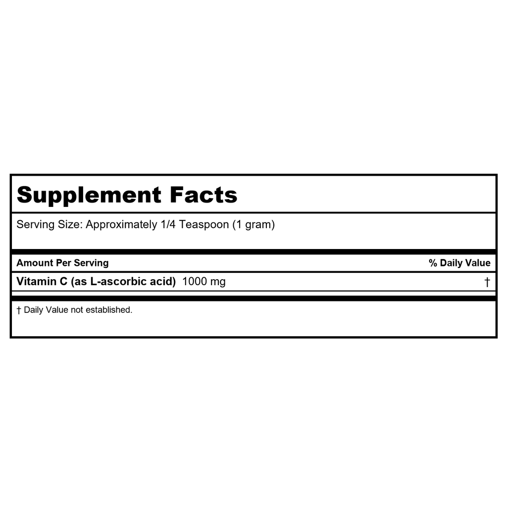 Klaire Labs Vitamin C 1,000 mg 100 Tablets