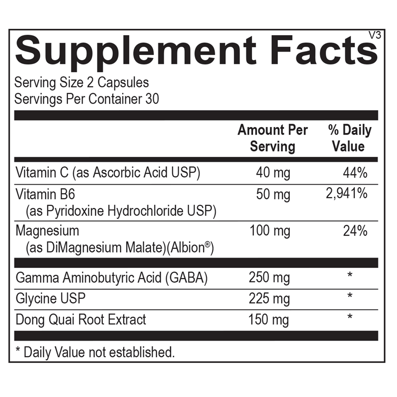 Ortho Molecular GABAnol 60 Capsules