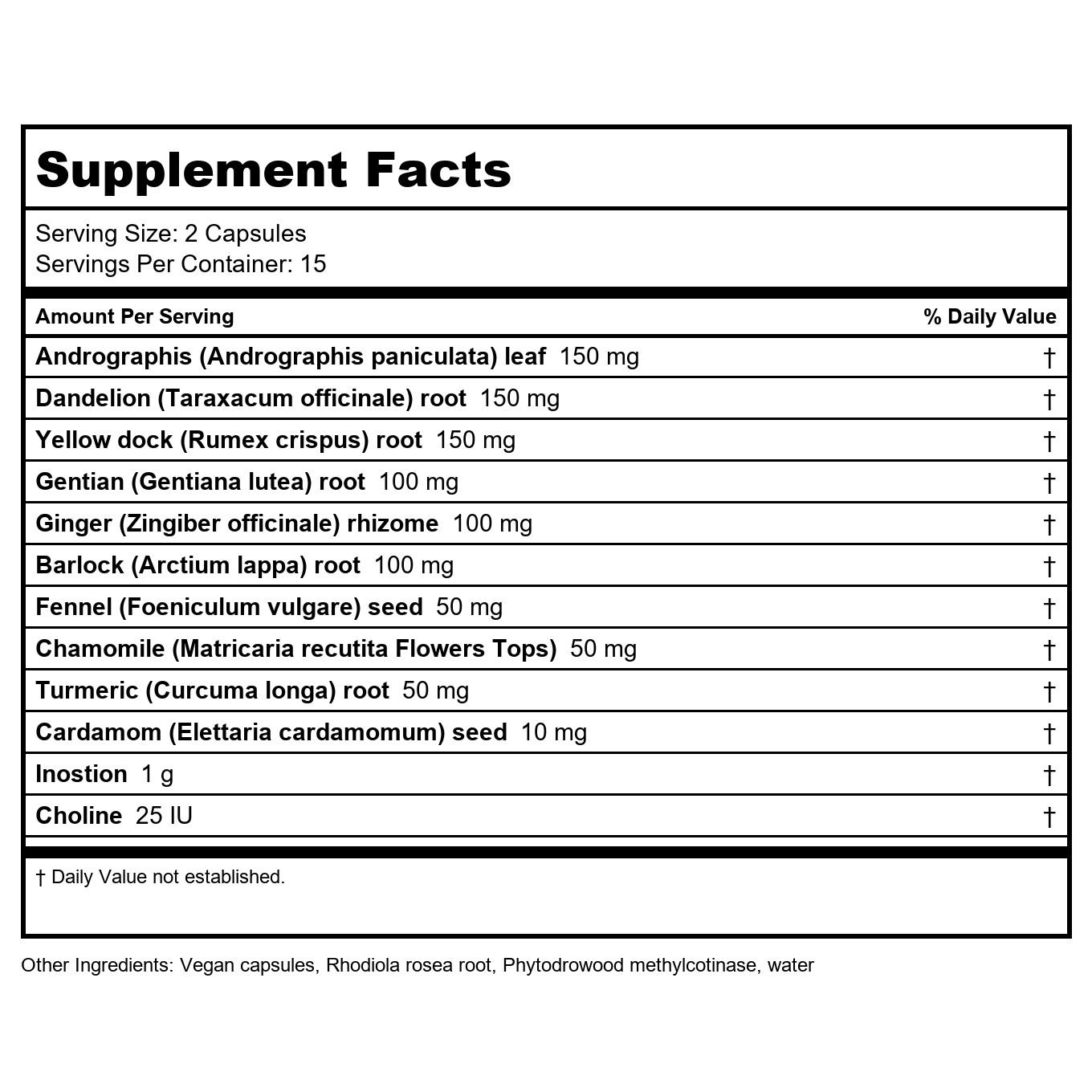 Vitanica Bitters Extra 30 Vcaps