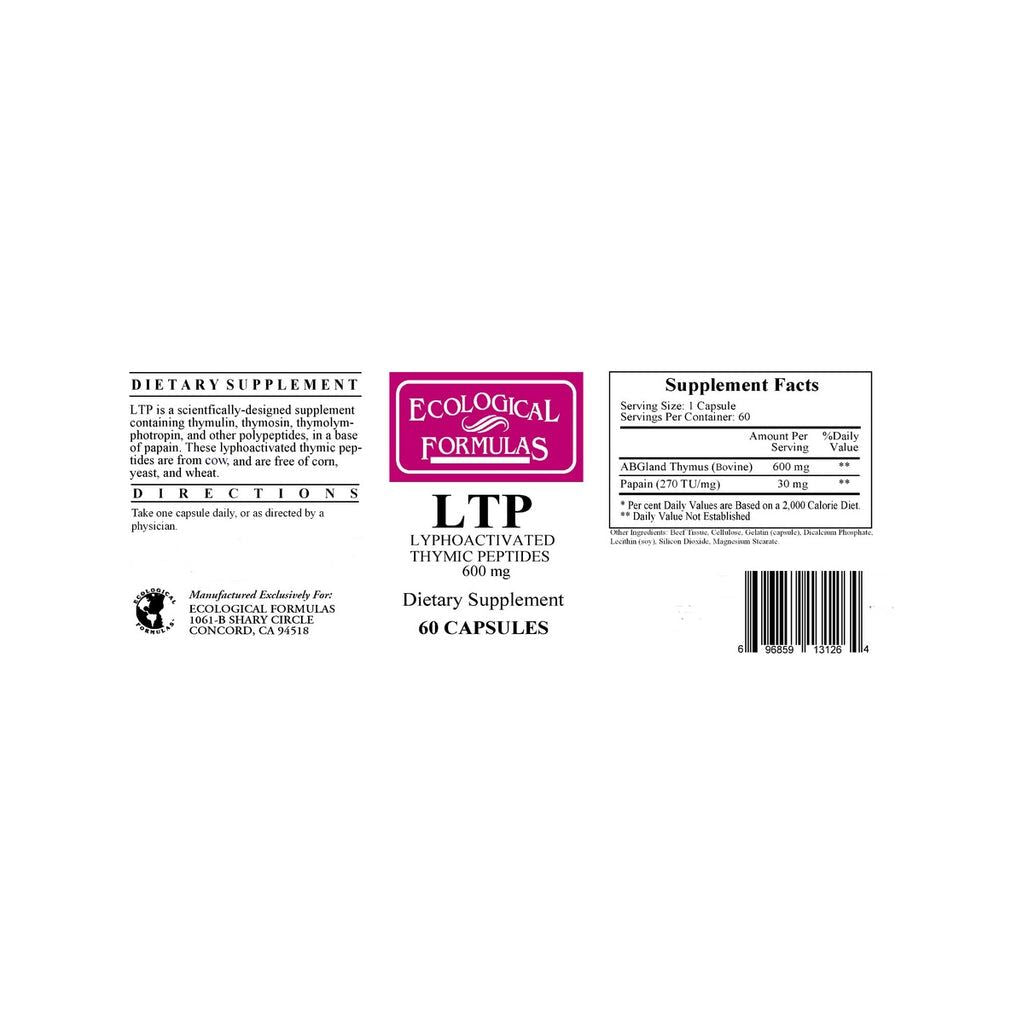 Ecological Formulas LTP 600 mg 60 Capsules - 3 Pack