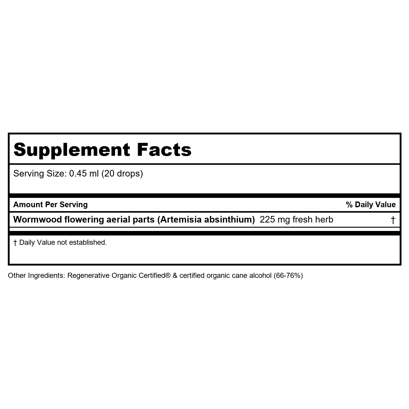 Herb Pharm Wormwood 1oz