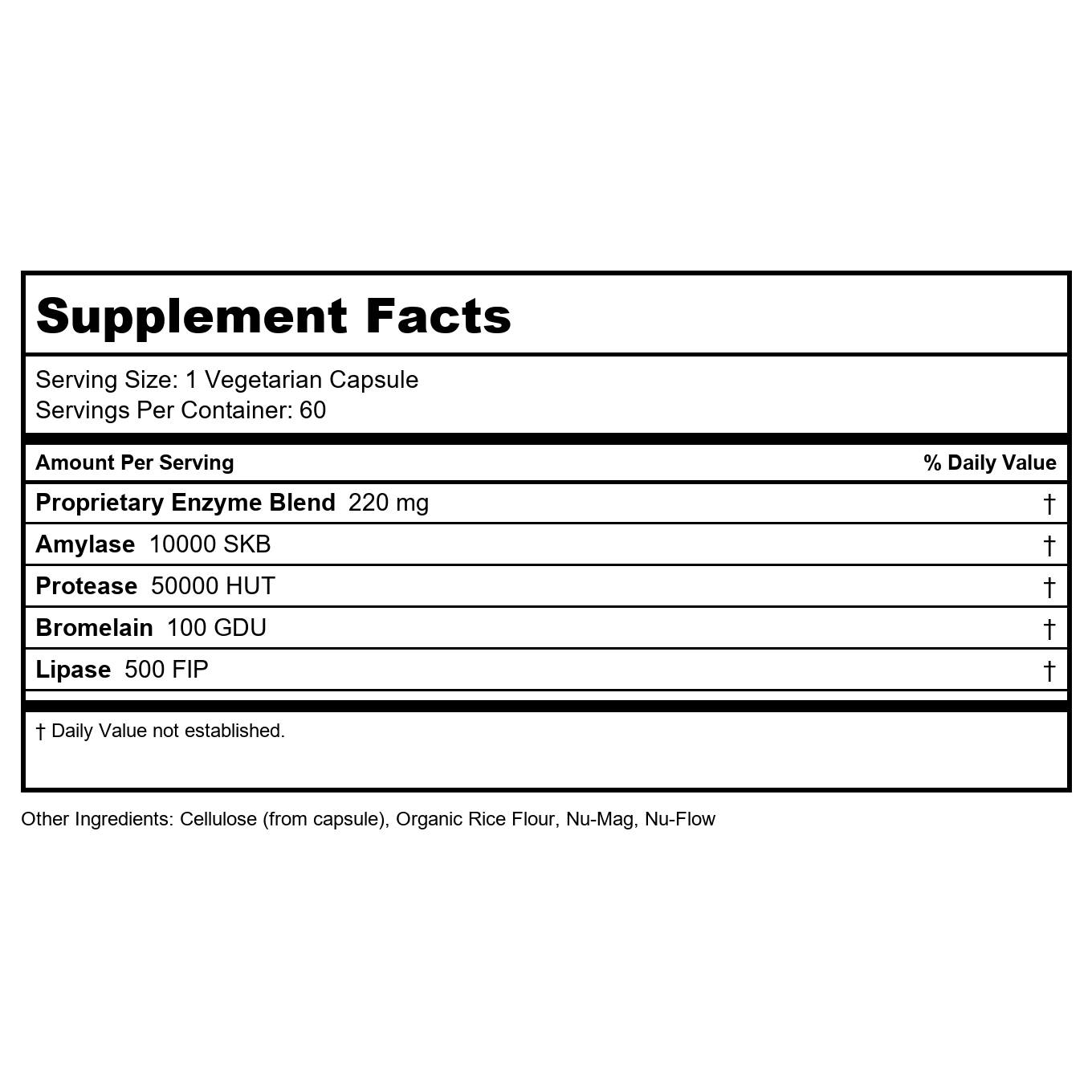 InterPlexus Mega-Polyzyme 60 Capsules