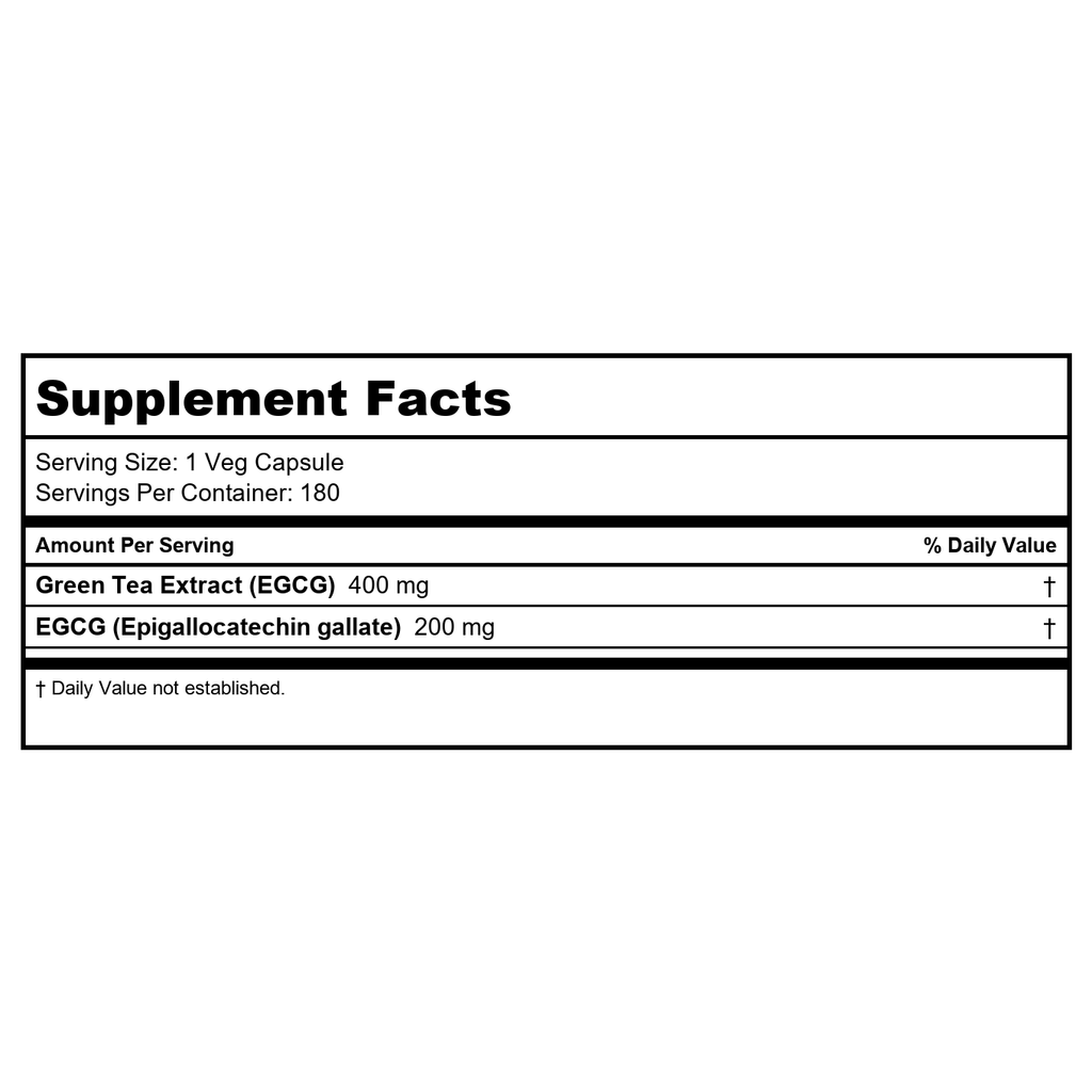 Now Foods EGCg Green Tea Extract 400 mg 180 Vcaps - 4757 - 3 Pack
