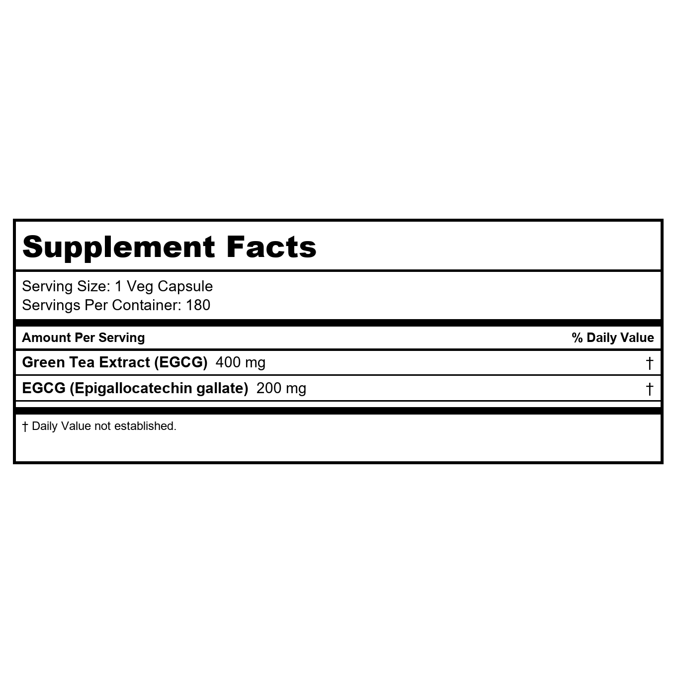 Now Foods EGCg Green Tea Extract 400 mg 180 Vcaps - 4757 - 3 Pack