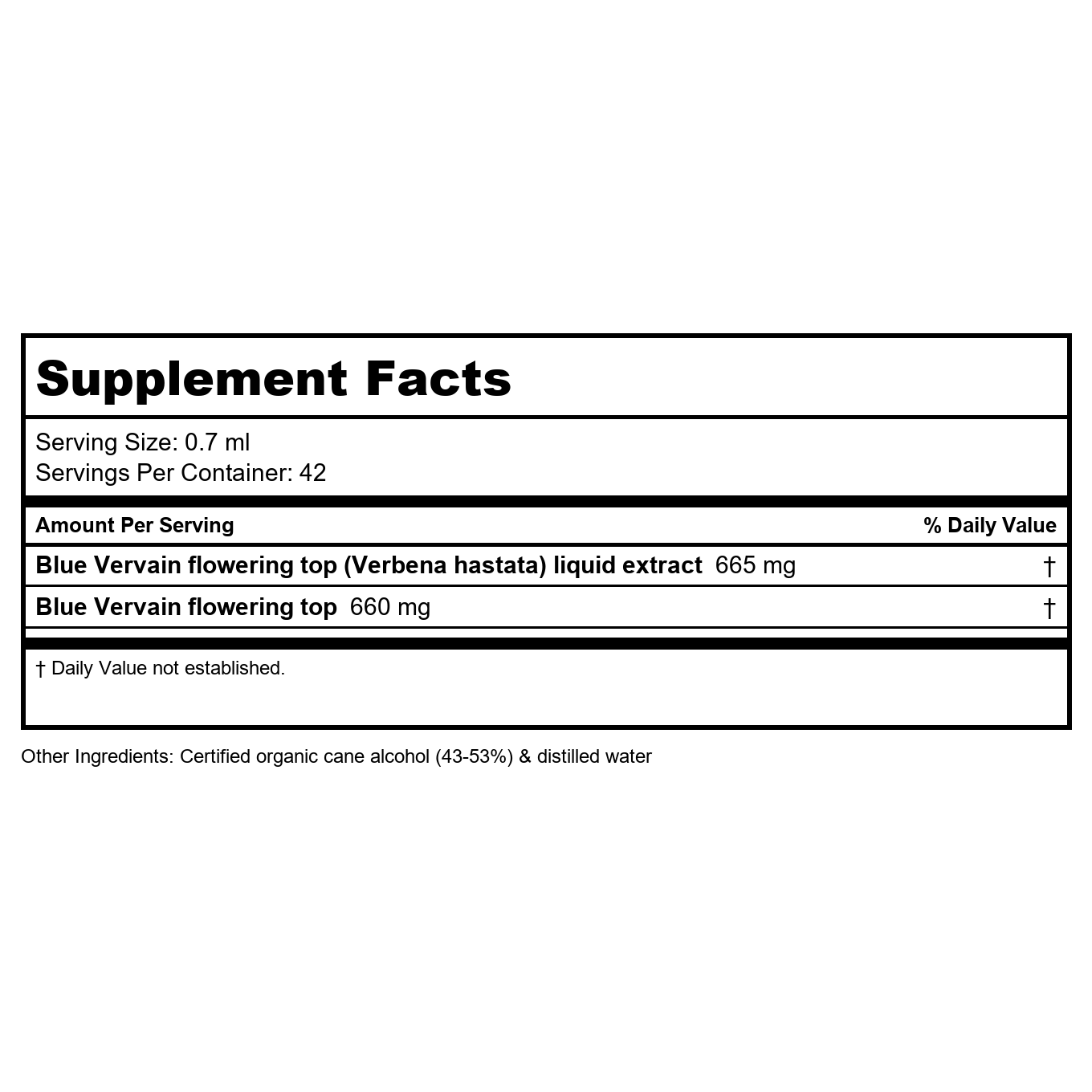 Herb Pharm Blue Vervain 1oz