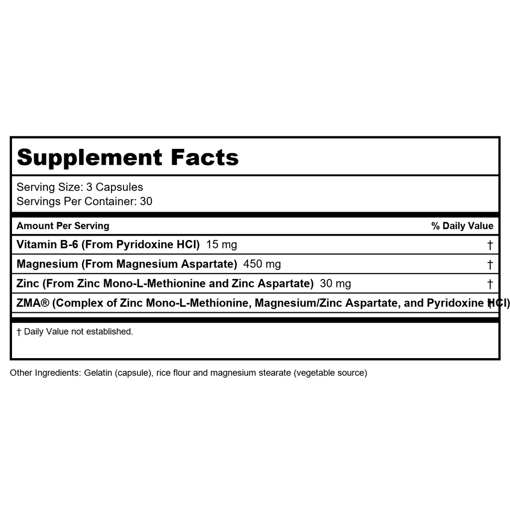 Now Sports ZMA Sports Recovery 90 Capsules - 2200 - 2 Pack