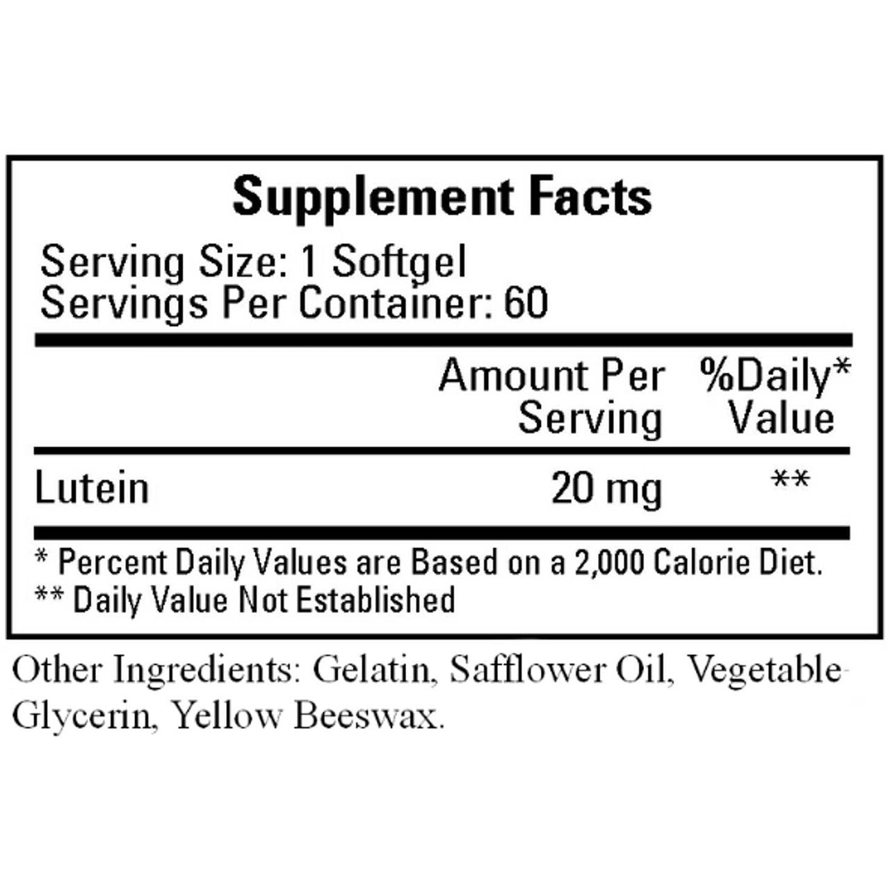 Cardiovascular Research Lutein 60 Softgels - 3 Pack