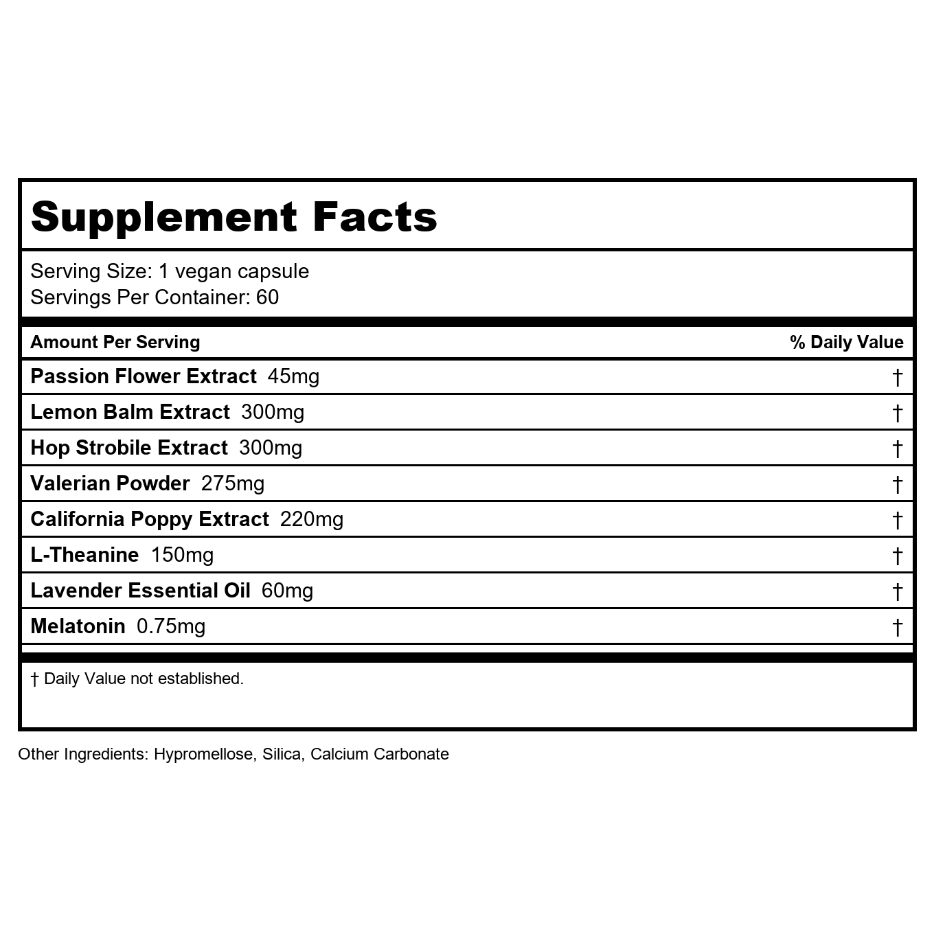 Vital Nutrients Sleep Aide 60 Vcaps