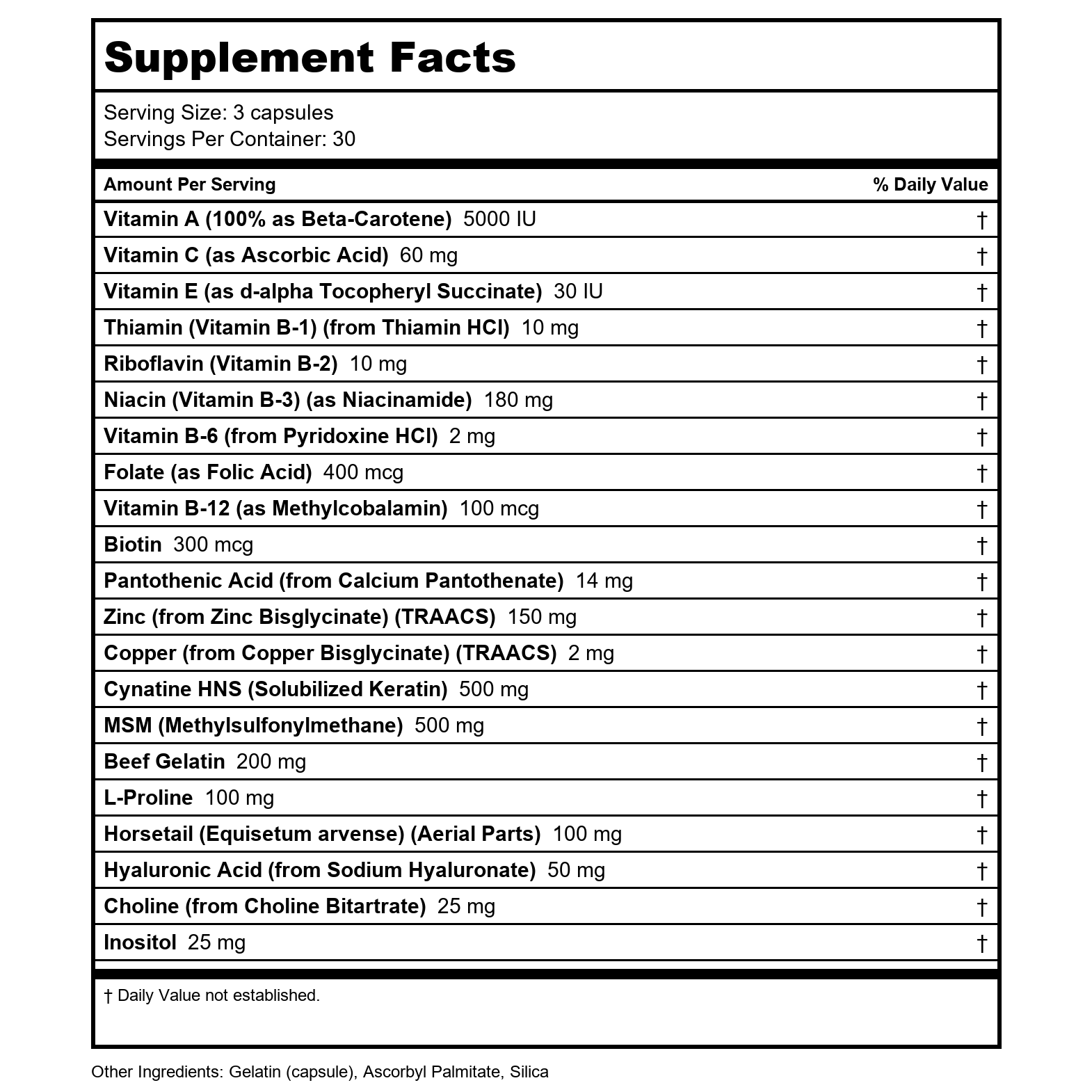 Now Solutions Hair Skin & Nails 90 Vcaps - 3373