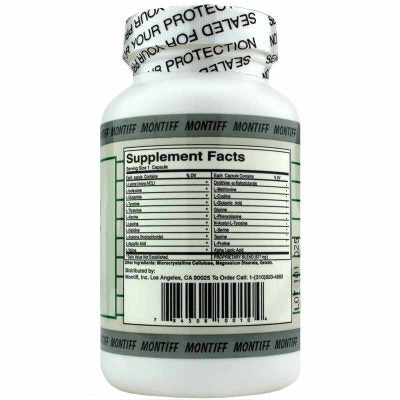 Montiff L-Tryptophan 500 mg 60 Capsules