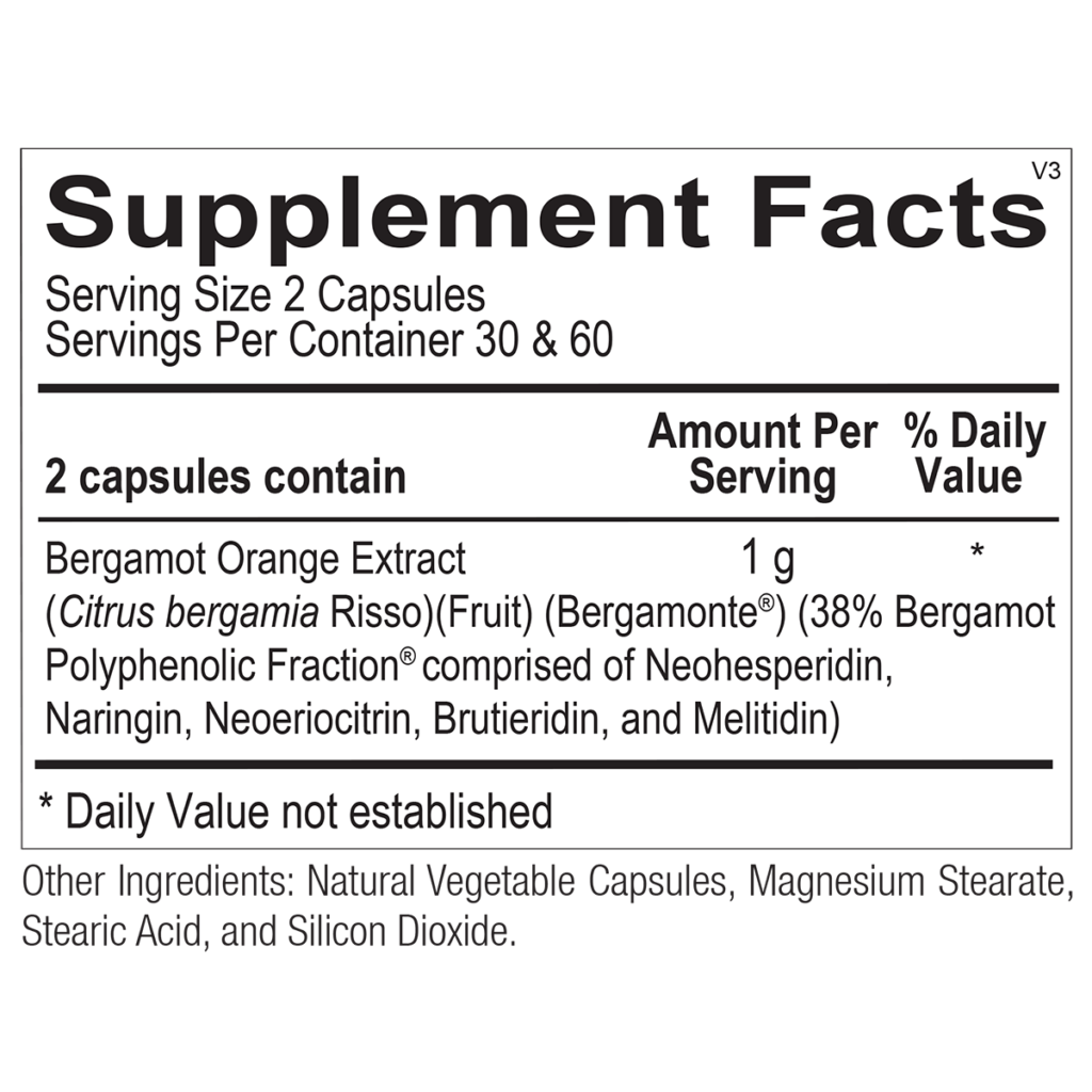 Ortho Molecular Bergamot Bpf 60 Capsules