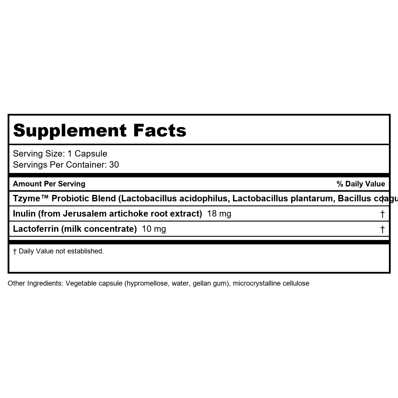 Transformation Enzymes Probiotic 60 Capsules