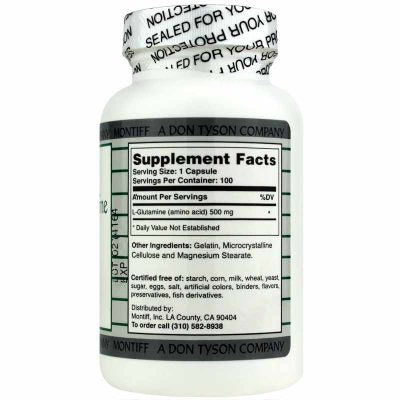 Montiff Pure L-Threonine 500 mg 100 Capsules