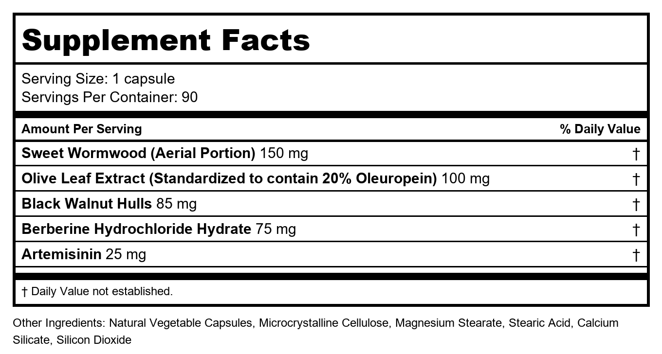 Ortho Molecular Paracid Forte 90 capsules