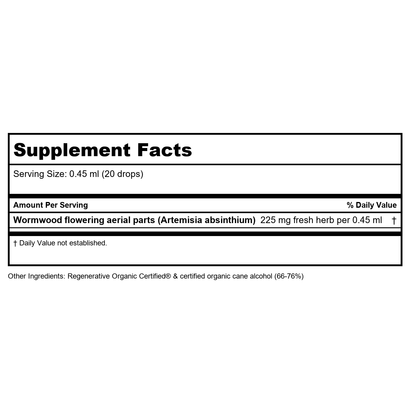 Herb Pharm Wormwood 4oz