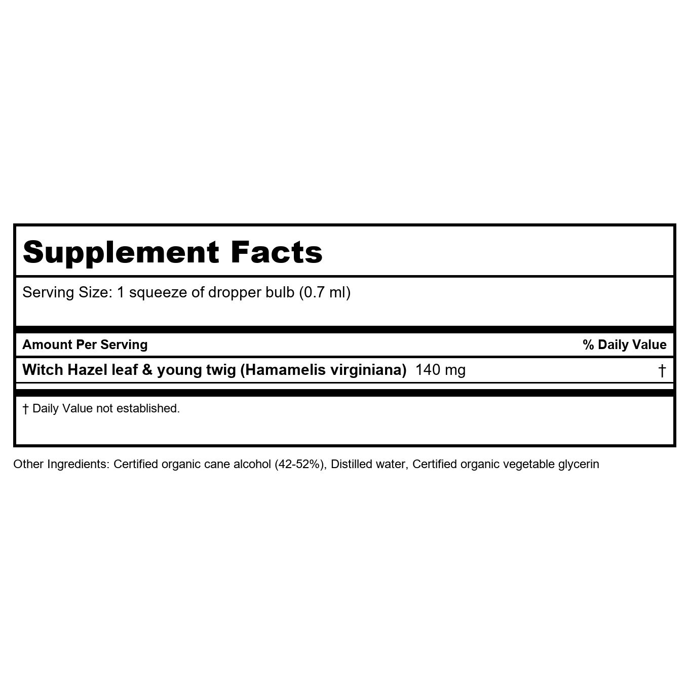 Herb Pharm Witch Hazel 1oz