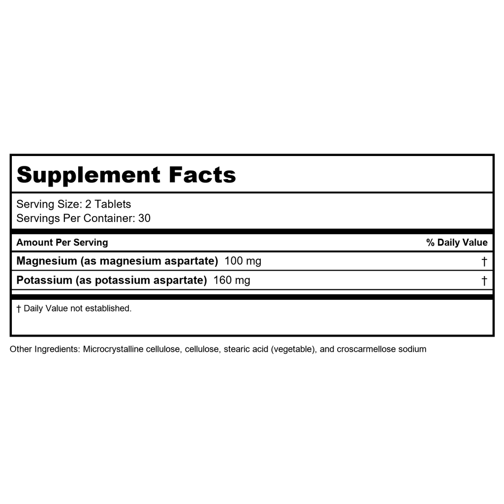 Metagenics Mg/K Aspartate 60 Tablets - 2 Pack