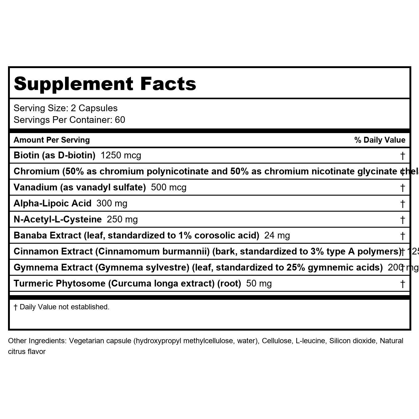 Klaire Labs Glucothera Forte 120 Capsules