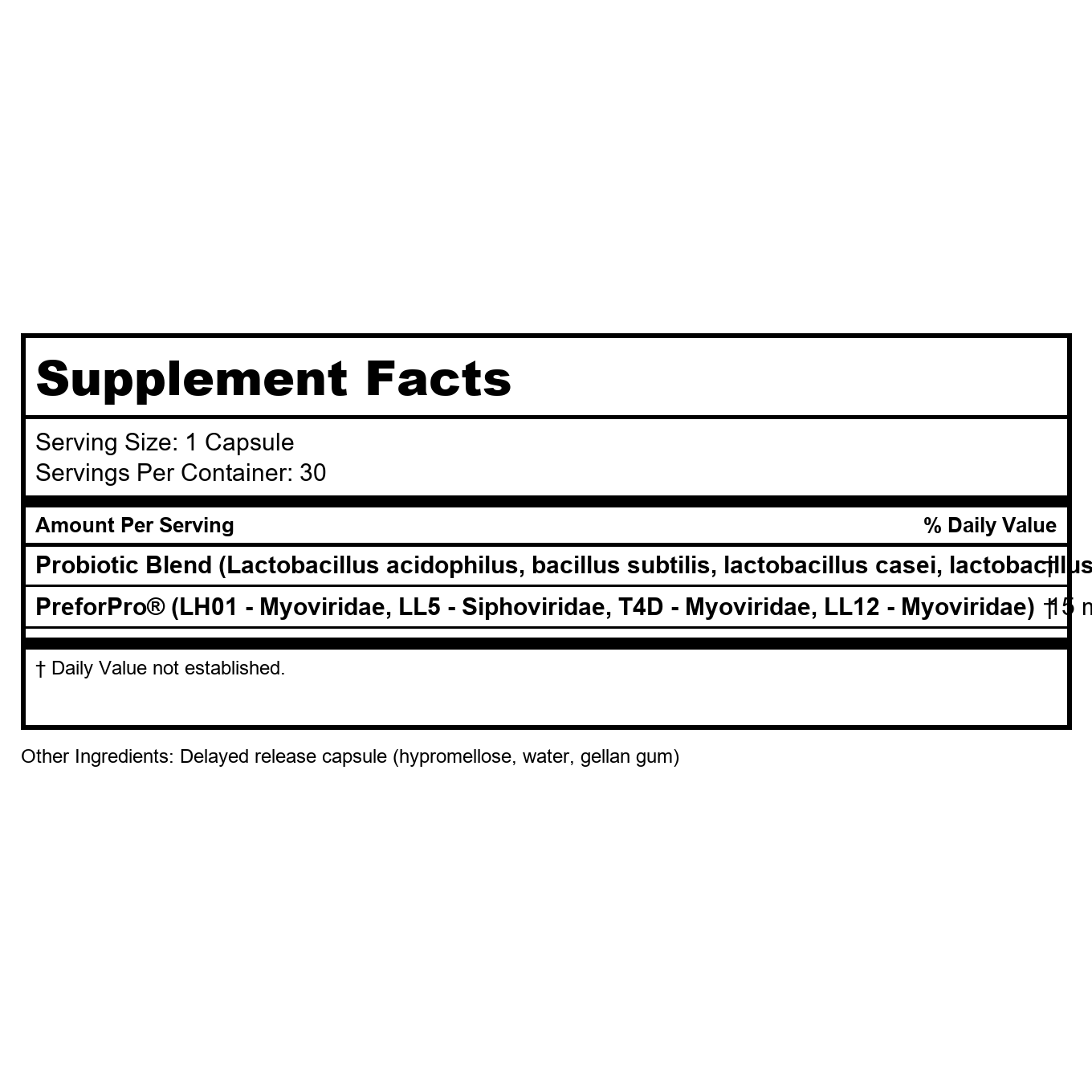 Transformation Enzymes Transbiotic 30 Capsules