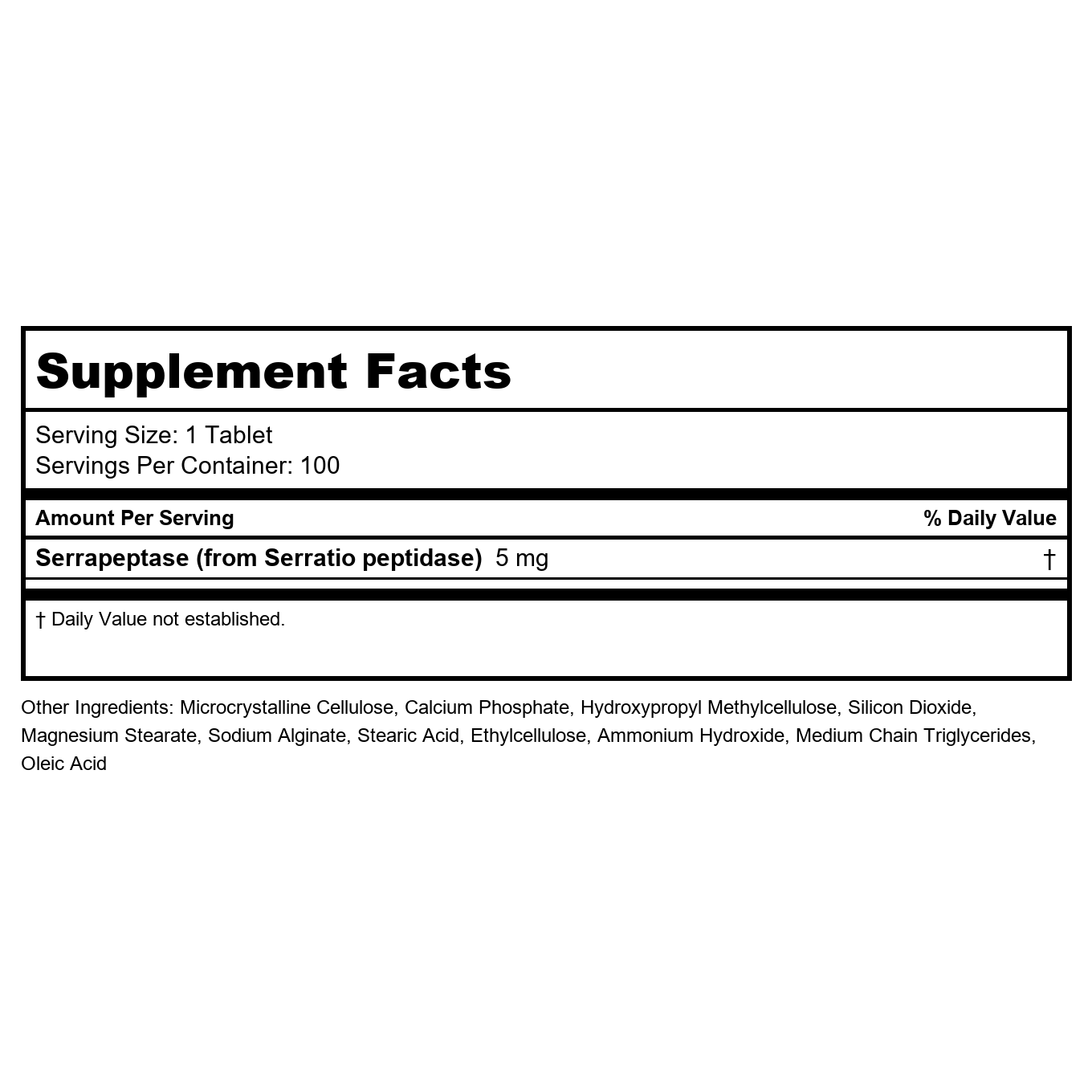 Cardiovascular Research Serraflazyme 100 Tablets - 4 Pack