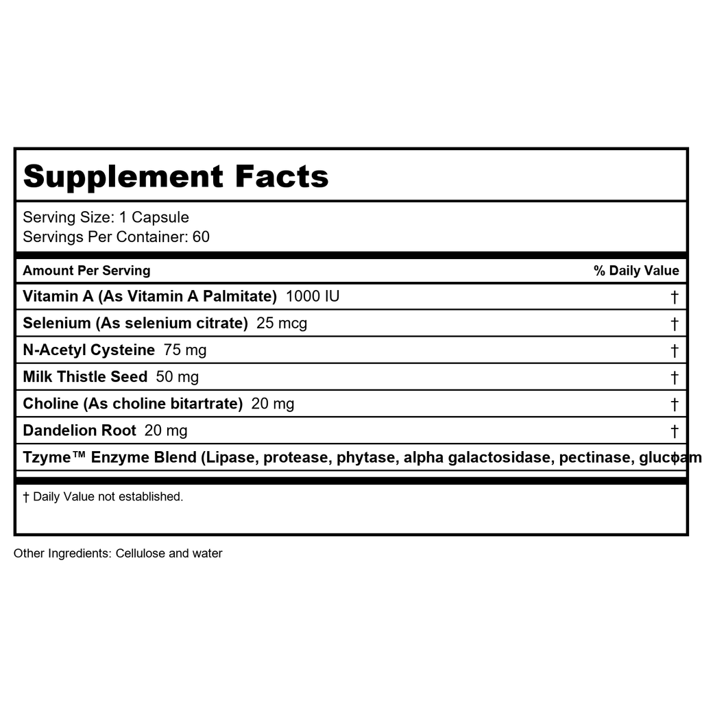 Transformation Enzymes Liver Support 60 Capsules