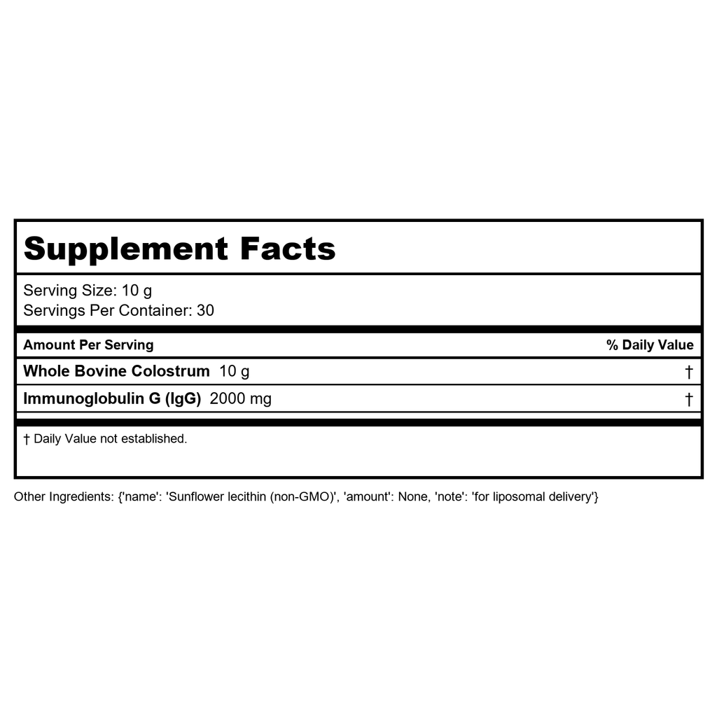 NuMedica ImmunoG PRP Powder 300 Grams