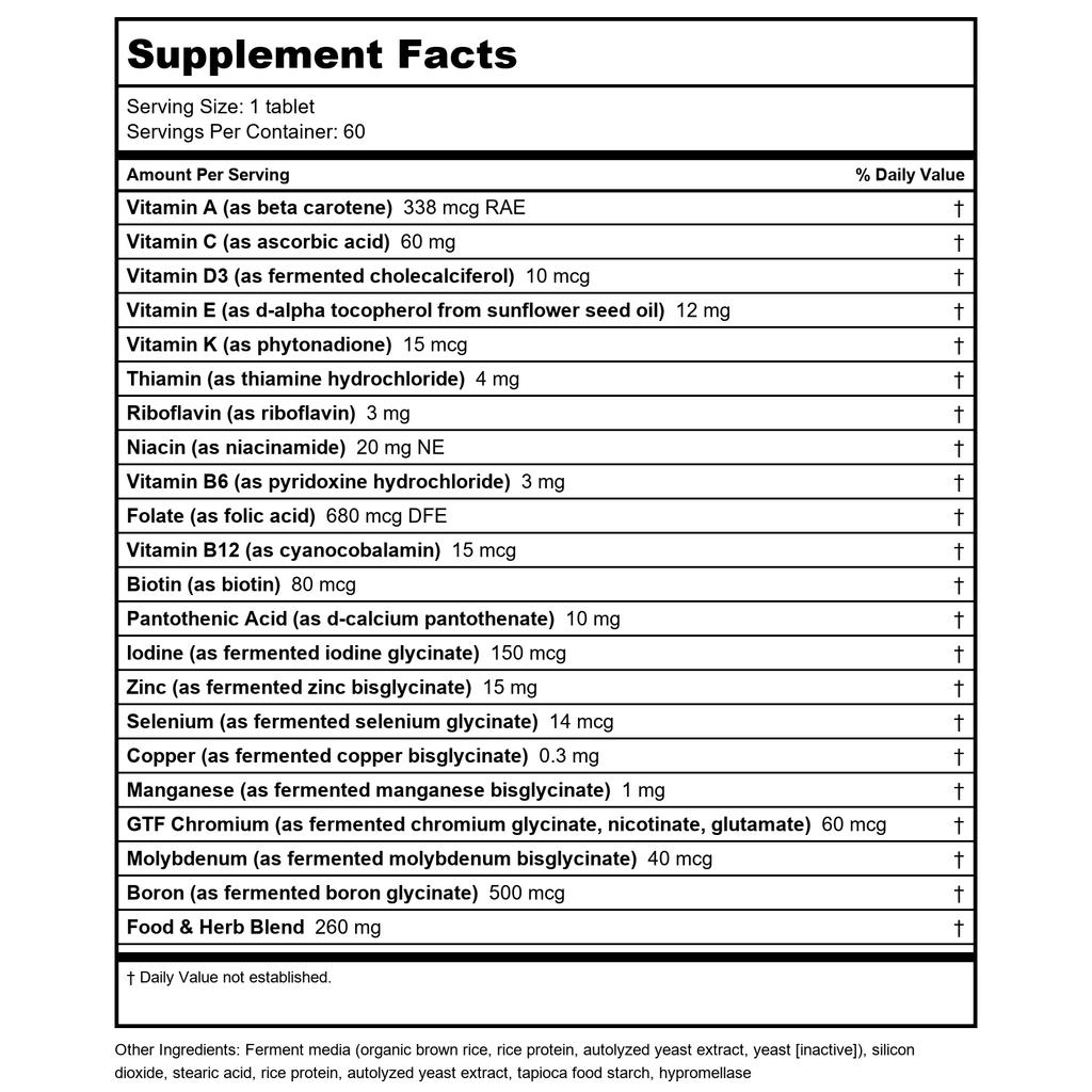 Innate Response Men Over 40 One Daily Iron Free 60 Tablets
