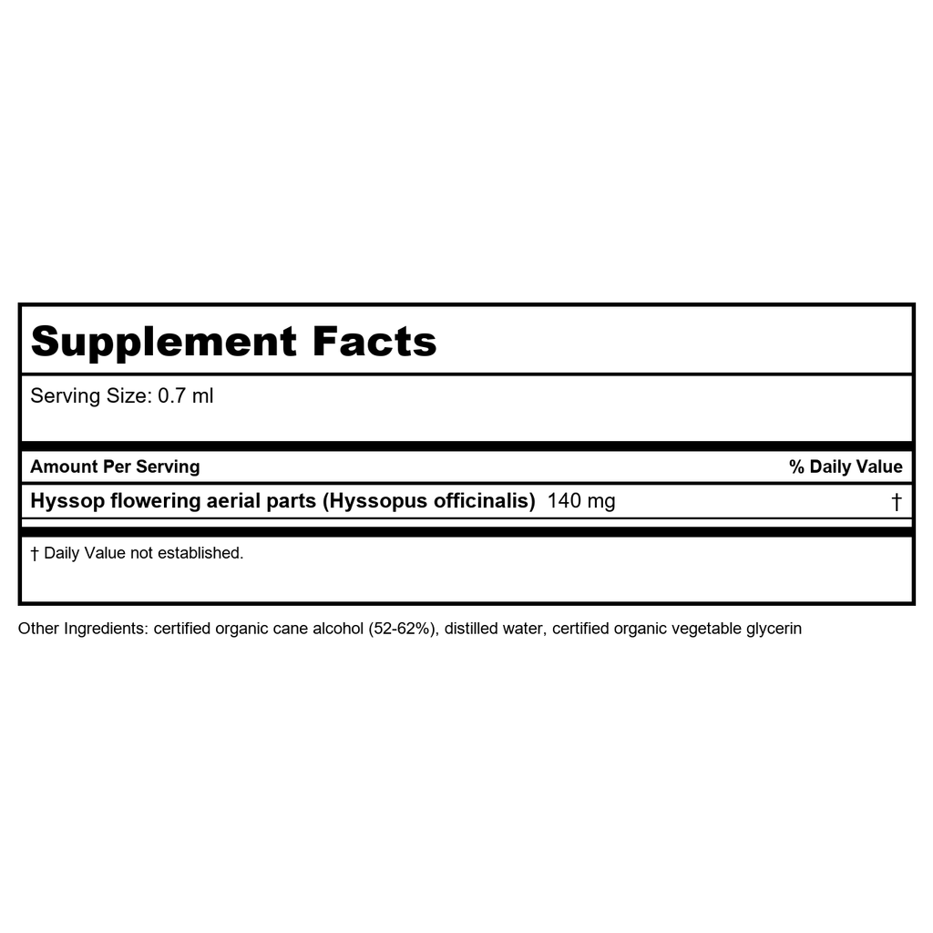 Herb Pharm Hyssop 1oz