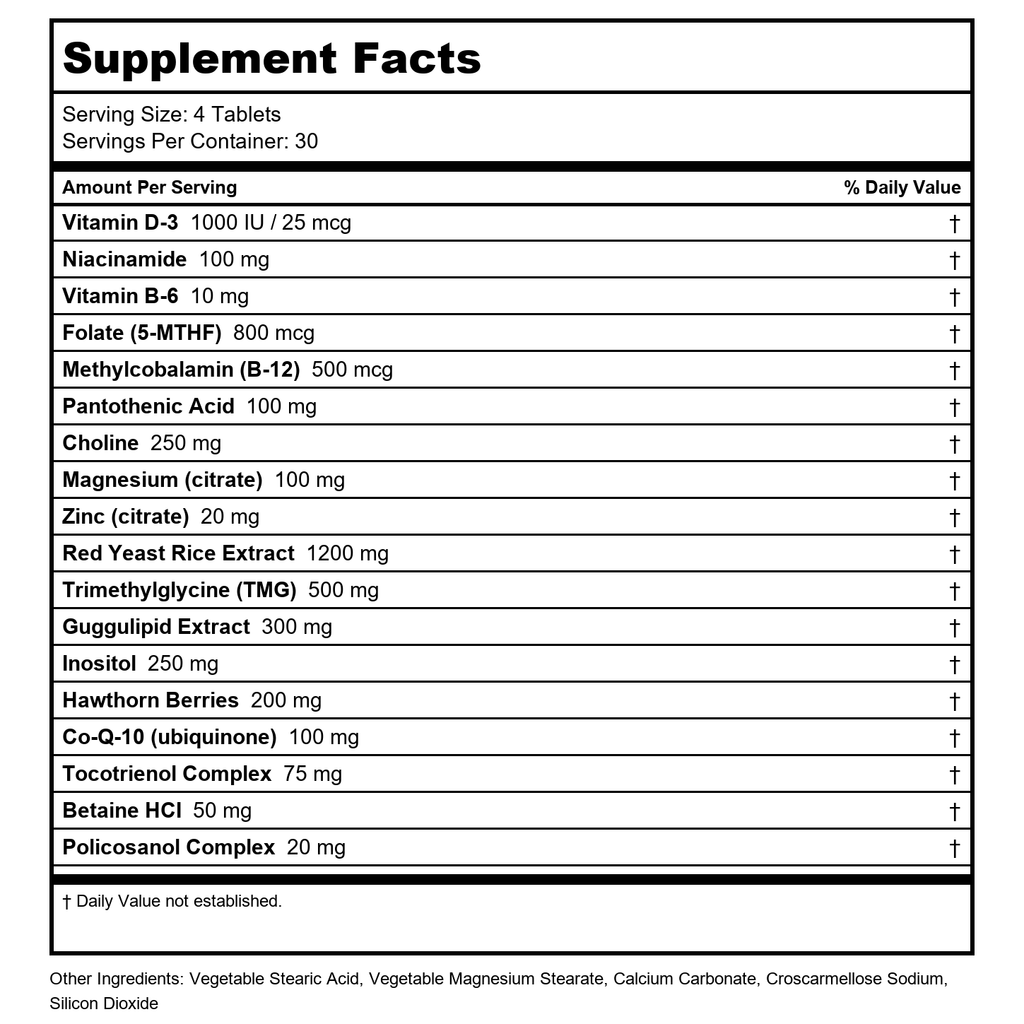 Biospec Cholesterol Complete 120 tablets - B0BVY87HM4