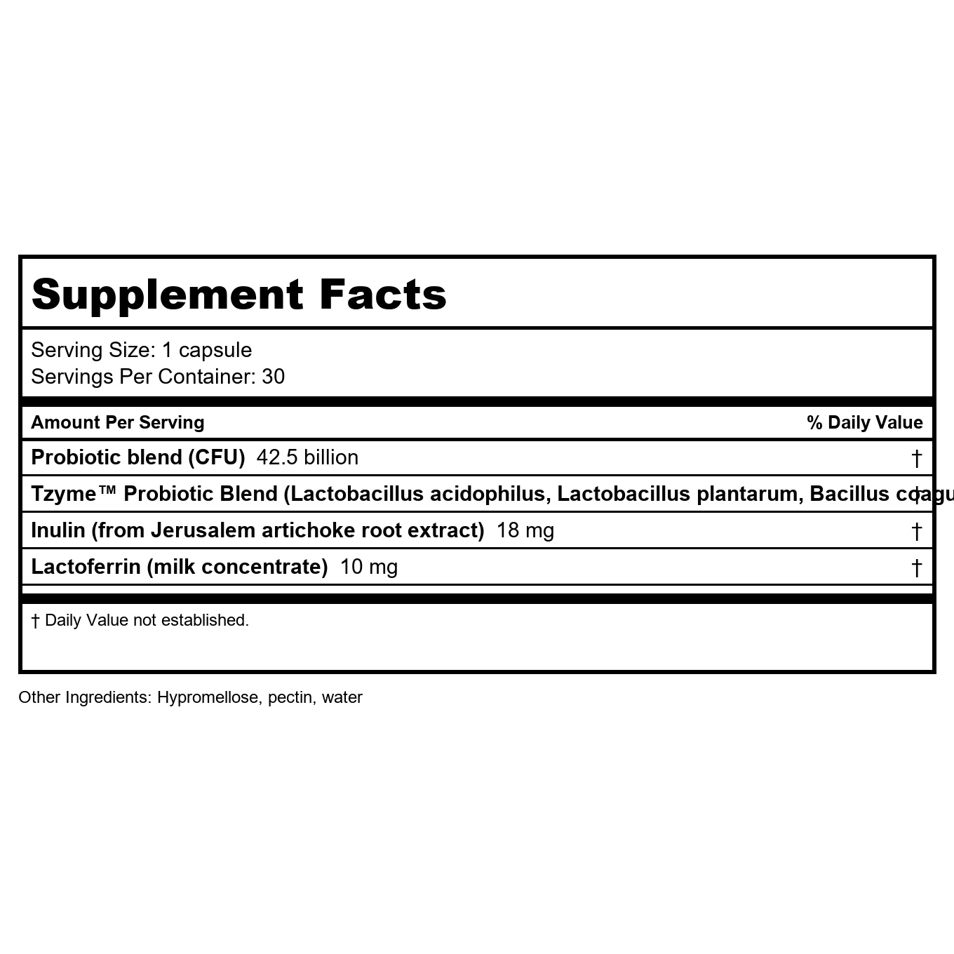 Transformation Enzymes Probiotic 42.5 30 Capsules