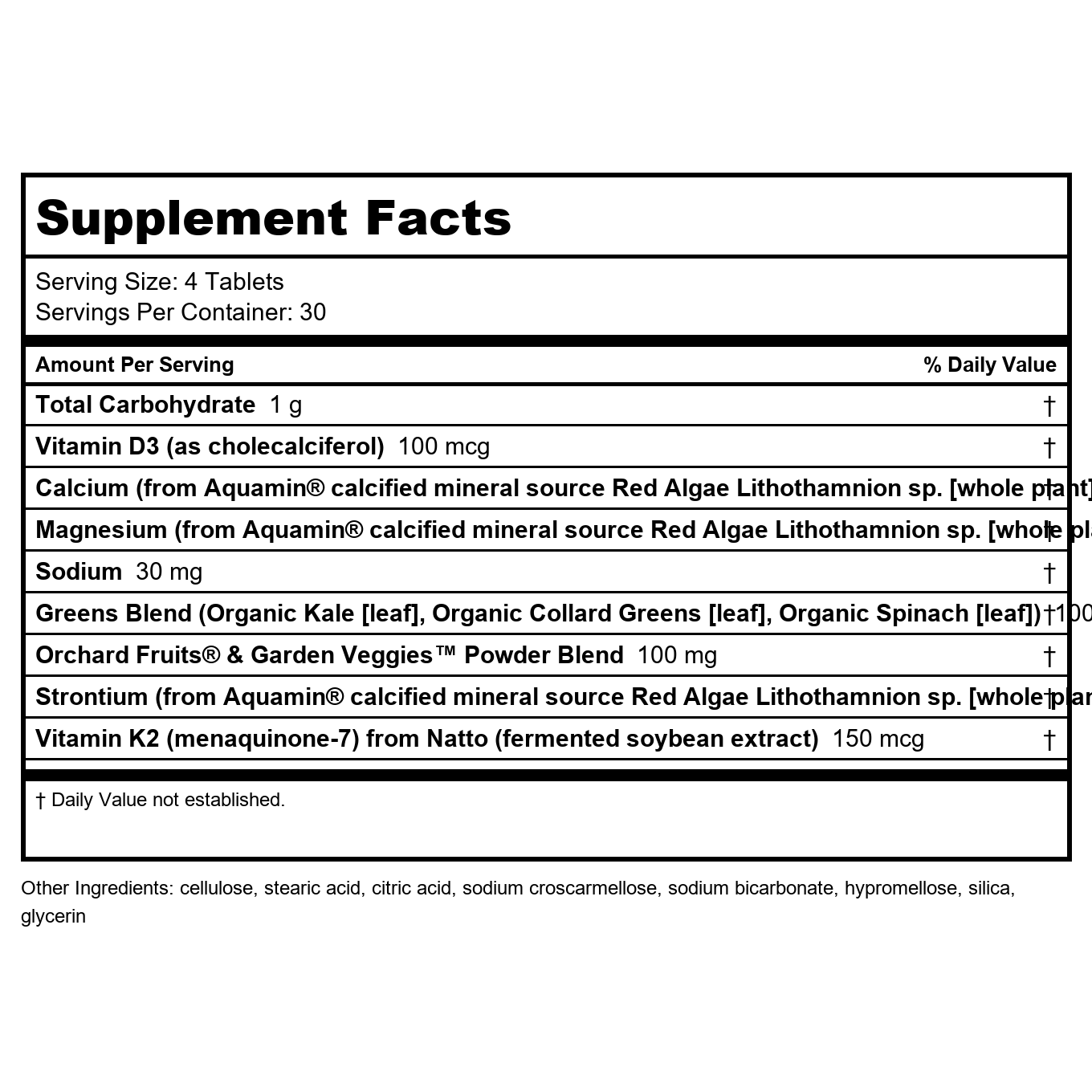 Nature's Way Alive! Calcium Bone Support Formula 120 Tablets - 15839